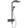 hansgrohe Raindance Alive Q colonna doccia con termostatico, 24590340, Raindance Alive Q nero cromato spazzolato/grafite [Rubinetteria Bagno > Colonne Doccia]