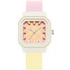 Alienwork Kids Orologio Bambini Ragazze Beige Bracciale in Silicone Pink bambini Sport