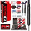 RED DRAGON Darts- Set di Freccette Ultimate da 50 Pezzi con 4 astine, 4 voli più Accessori