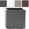 Euro3plast Vaso Quadro Kebe Greener doppia parete con rotelle cm 40