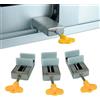 RG-M1® Pack da 3 Blocca Finestra Aperta, Serratura Porta Scorrevole e Ferma Finestra - Sicurezza Bambini per la Casa - Protezione per Porte e Finestre Scorrevoli