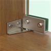 SPORTARC 2 Cerniere per Porte in Vetro, Accessori per Mobili, Vetrine Non Perforate (Argento)