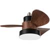 PERENZ Ventilatore 3 pale attacco E27 Nero - 7208 N CT