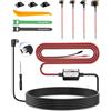 Range Tour Kit Cablaggio Mini USB, 12V-24V a 5V 1,5A Auto Cavo di Ricarica Kit 4m 2-Core Protezione a Bassa Tensione, Dash Cam Hardwire Kit con Fusibile, 4 Tipi Adattatori