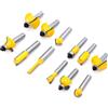 Tolsen Tools Set 15 Pezzi di Frese per Legno Gambo mm.8