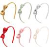 Zimoer 6 Pezzi Cerchietti con Fiocco, Cerchietti in Raso Piacevole comfort, Cerchietti Alla Moda per Ragazze Colori, Fascia per Capelli da Festa per Ragazze e Donne, Festa di Compleanno per Bambini