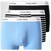 Calvin Klein Jeans Clavin Klein Trunk 3Pz Blk/Lead Stripe/Glaci Cotone Stretch Uomo