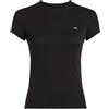 Tommy Jeans Tommy Tjw Slim C-Neck Tee Black T-Shirt M/M Donna