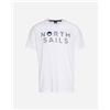 North Sails Logo Extended M - T-shirt - Uomo - Bianco