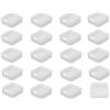 wenrescry 20 piccole Scatolina porta oggetti,Scatole piccole,contenitori piccoli in plastica con coperchio, contenitore trasparente per perline e accessori fai da te, 4,3 x 4,3 x 2 cm