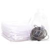 POPOYU 100 Pezzi Organza 7 * 9cm Bianco Sacchetti Regalo Con Coulisse per Bomboniere, Matrimonio, Caramella, Gioielli