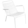 Fermob - Poltrona bassa Luxembourg - Bianco - Alluminio laccato - Designer Frédéric Sofia