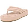 QUEEN HELENA Infradito Platform Ciabatte Alte Comode Casual Donna ZM9093 (Rosa, numeric_38)