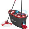 Vileda Turbo Sistema lavapavimenti Rotante con Secchio e Pedale, Manico telescopico, Lavapavimenti con strizzatura a centrifuga, Fiocco 2in1 Microfibra, Lavapavimenti sostenibile, Love it Clean