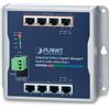 PLANET WGS-804HPT switch di rete Gestito Gigabit Ethernet [10/100/1000] Supporto Power over [PoE] Nero (IP30, IPv6/IPv4, 8-P 1000TP - Wall-mount Managed Switch with 4-Port 802.3AT POE+ [-40 to 75 C], dual redundant power input on War [WGS-804HPT]