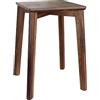 GLIBBUL Sgabello in legno di noce, alto 45 cm, impilabile, senza schienale, soluzione per sedute con piano quadrato in feltro antiscivolo, per cucina, stanze, ufficio, studio, giardino
