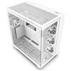 NZXT H9 Flow Case per PC gaming mid-tower ATX a doppia camera, Pannello superiore forato per un elevato ricircolo dell'aria, Pannello frontale e laterale in vetro temperato, Bianco, CM-H91FW-01