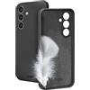 SBS Instinct - Cover per Samsung S25 - Compatibile Ricarica Wireless, Superficie Soft-Touch, Morbida al tatto e Interno in Microfibra, Protezione Fotocamera e Tasti, Materiale TPU, Nero