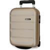 Roll Road Flex Valigia da cabina beige 31 x 40 x 20 cm Rigida ABS Chiusura a combinazione laterale 33 L 2,46 kg 4 ruote doppie bagaglio mano sotto il sedile, Beige, Taglia unica, Valigia cabina