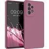 kwmobile Cover per Samsung Galaxy A53 5G Custodia - Back Case per Smartphone in Silicone TPU - Protezione Gommata - rosa scuro
