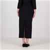 Caterina Lancini Gonna midi in jersey di cotone con spacco dietro
