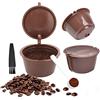 FOROREH 3 capsule di caffè riutilizzabili per Dolce Gusto Machine - capsule di caffè ricaricabili - filtro caffè cialde con cucchiaino da caffè e spazzola per la pulizia