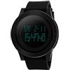 TONSHEN Orologi da polso Uomo Donna Grande Digitare 50M Impermeabile LED Digitale Outdoor Sportivo Orologio 12h/24h Tempo Controluce Cronometro Allarme (Nero)