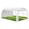 VOUNOT® Serra da Giardino a Tunnel, Serra Orto con Finestre Avvolgibili per Piante Verde e Frutto, 4 x 3 x 2 m 12m², Bianco