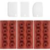 DHSBGWSX 3 Stampi a Spirale, 3 Raschietti, Stampi per Cioccolatini, Biscotti, Cubetti di Ghiaccio e Mini Torte in Silicone