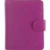 DUDU Portafoglio da Donna in Pelle Morbida Colorato Blocco RFID con Portamonete Zip e Porta Carte di Credito Fucsia