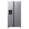 SAMSUNG RS64DG53M3SLEF - Frigorifero side by side air space AI colore inox, All-around cooling, Dispenser senza allaccio alla rete idrica, No Frost Premium, Power Cool, Power Freeze, Indoor I/M, display Internal (ADA Display), capacità lorda totale 635L,