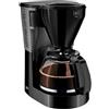 Melitta Caffettiera Easy Filter con caraffa in vetro, capacità 10 tazze (125 ml), nera
