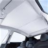 Ywooon Parasole Tetto in Vetro per Tesla Model Y 2020-2024, Visiera Tettuccio Apribile Parasole Riflettore UV Coperture Riflettenti Blocca i Dannosi Raggi UV, Beige