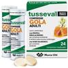 MARCO VITI FARMACEUTICI Tusseval Gola Adulti Mal Di Gola 24 Compresse Masticabili Limone E Miele