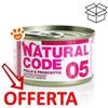 Natural Code 5 Cat Adult al Pollo e Prosciutto - Lattina Da 85 Gr - CONFEZIONE RISPARMIO