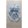 BabyChic Fiocco Nascita Artigianale Azzurro e Pois