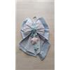 BabyChic Fiocco Nascita Artigianale Azzurro a Righe