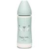 Suavinex Biberon Hygge Baby Coniglio Pois Verde - 3 Posizioni 240 ml