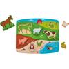 Hape - Puzzle Double Face della Fattoria