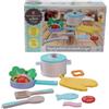 Ods Playset pentolini con alimenti in Legno