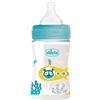 Chicco Biberon Benessere Flusso Lento In Plastica Light Blue