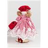 Sara's Idea Dolls femminuccia vestito con pizzo h 26 con supporto e scatola armadietto
