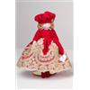 Sara's Idea Dolls femminuccia vestito con pizzo h 26 con supporto e scatola armadietto
