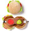 PUCKATOR CUSCINO DA VIAGGIO CON MASCHERA HAMBURGER FAST FOOD