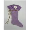 Sara's Idea calza befana mini velluto glicine 14X22