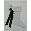 Sara's Idea calza befana mignon in velluto bianco 14x22