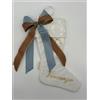 Sara's Idea calza befana mignon in velluto bianco 14x22 con personalizzazione
