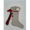 Sara's Idea calza befana mignon in lino naturale 14x22
