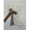 Sara's Idea calza befana mignon in velluto bianco 14x22