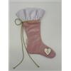 Sara's Idea calza befana mignon in velluto cipria 14x22